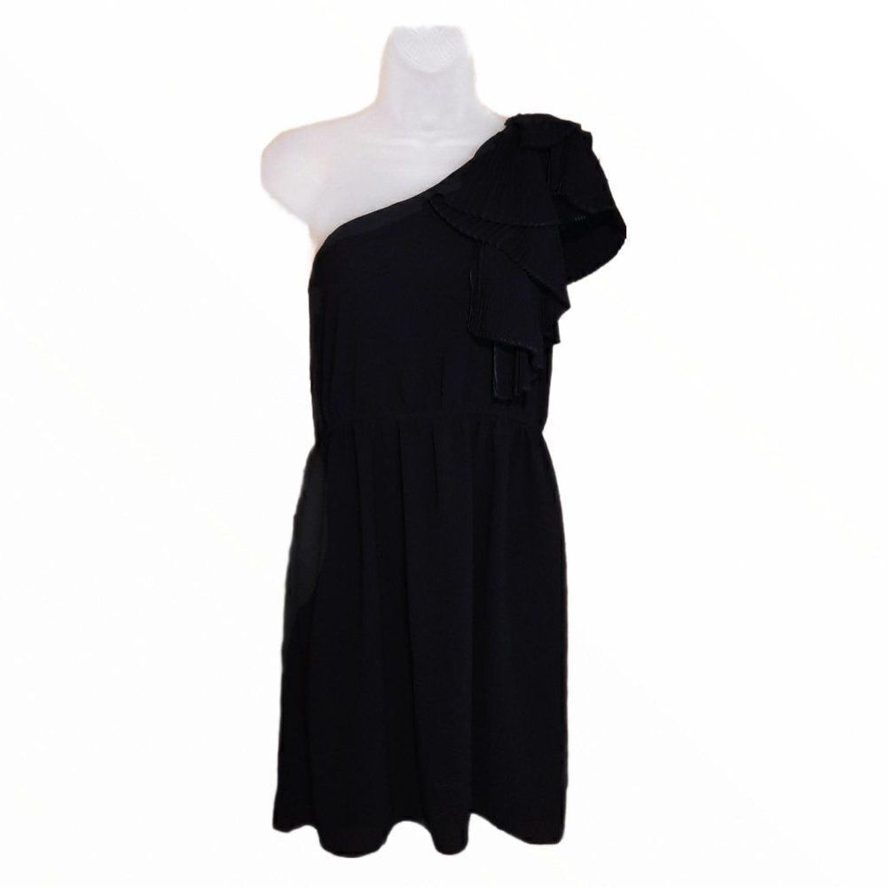 MM Miss Me Couture Black One Shoulder Ruff…